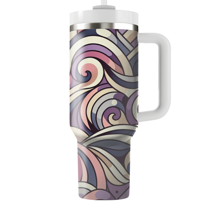 Abstract Floral Swirl  Insulated Tumblers