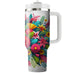 Bright Floral Explosion  Tumblers With Lids