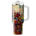 Retro Floral Mosaic  Decorative Tumblers