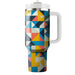 Bold Triangle Composition  Personalized Tumblers