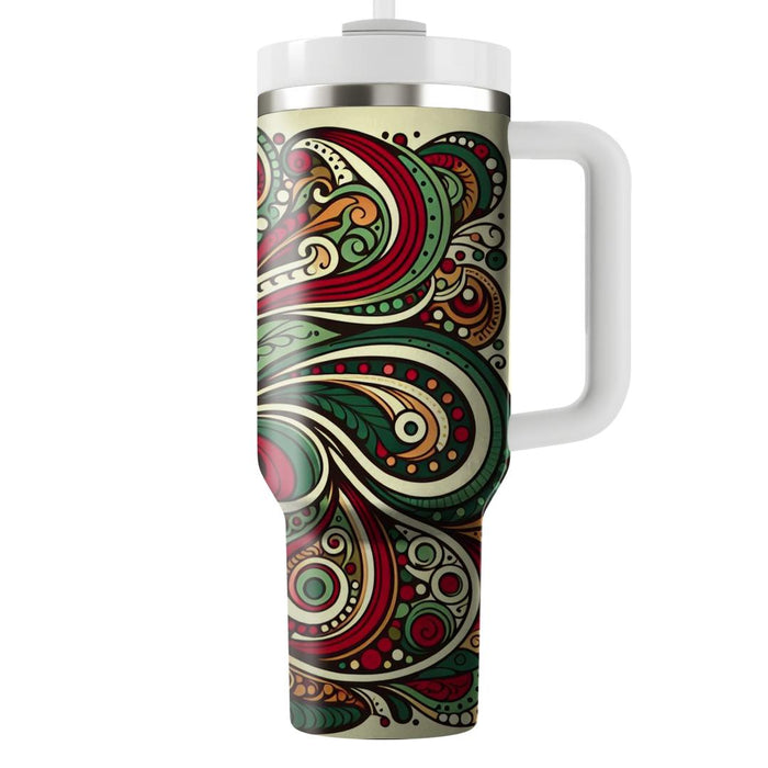 Retro Paisley Patterns  Tumbler Cups