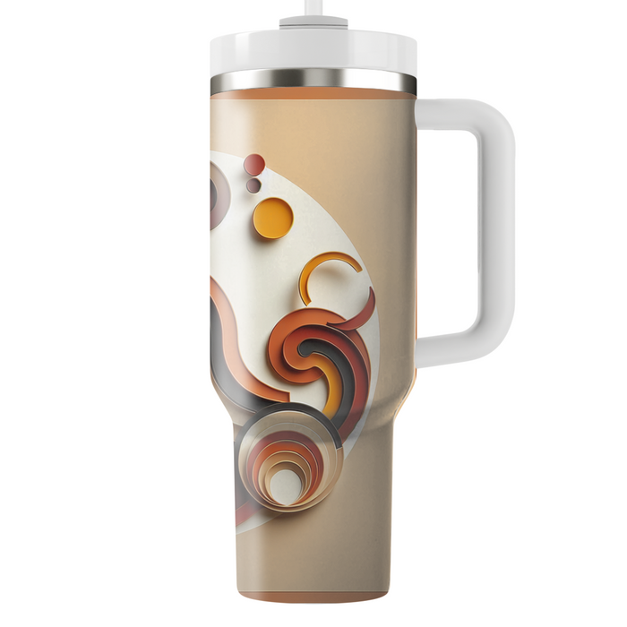 Zen Harvest - An Abstract Thanksgiving Celebration  Personalized Tumblers