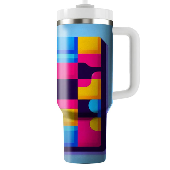 Bold Checkerboard Spectrum  Decorative Tumblers