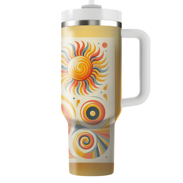 Bold Spiral Sunshine  Tumbler Cups