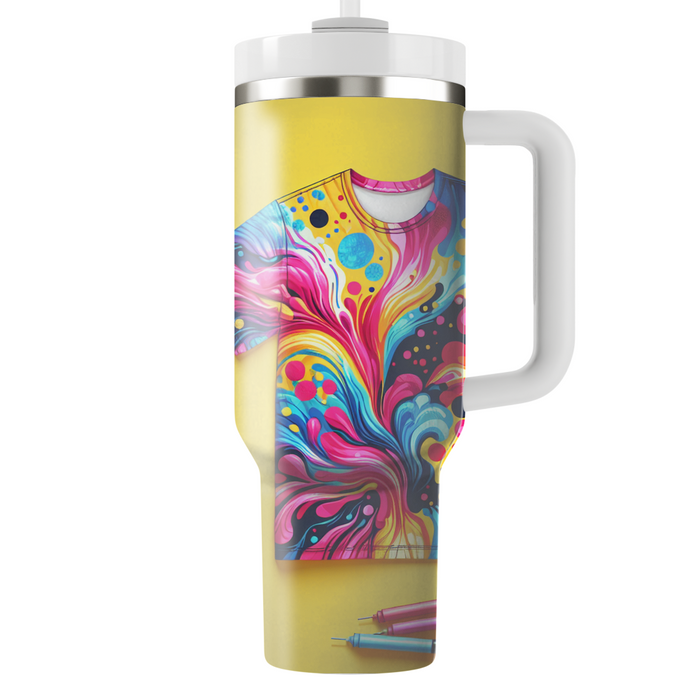 Vivid Tie-dye Travel Tumblers