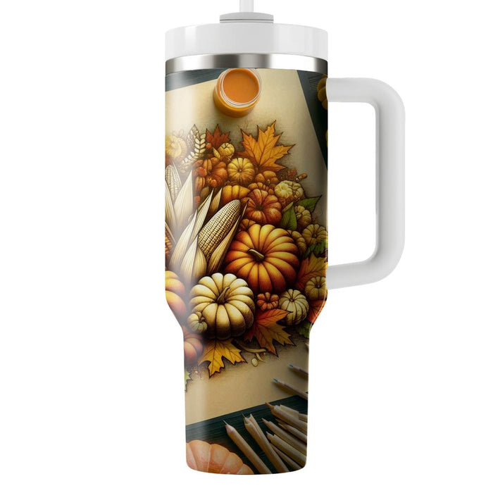 Bountiful Harvest - Global Thanksgiving  Decorative Tumblers