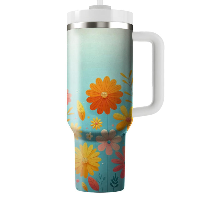 Blooming Sunshine  Unique Tumblers