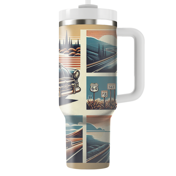 Vintage Travel Road Trip  Custom Tumblers