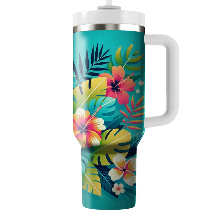 Bold Tropical Blossom  Unique Tumblers