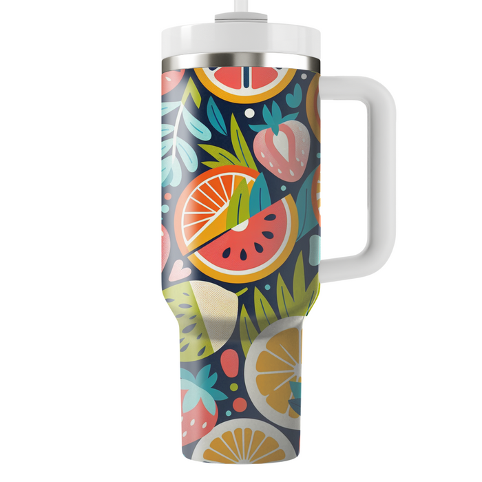 Retro Fruit Medley Travel Tumblers