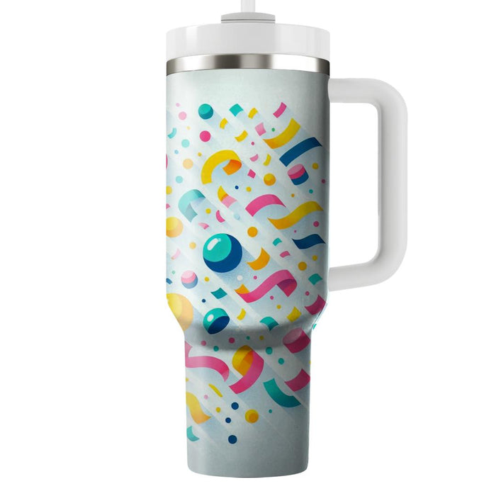 Whimsical Confetti  Tumblers With Lids