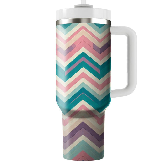 Zigzag Chevron Symphony  Travel Tumblers