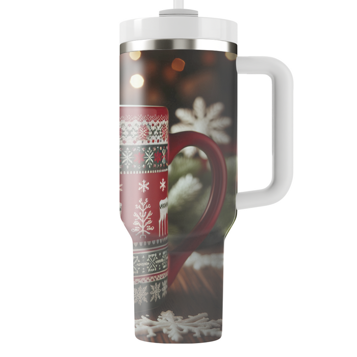 Winter Cozy Sweater  Tumblers With Lids