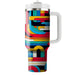 Bold Color Stripes  Tumblers With Lids