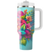 Vibrant Floral Fusion  Custom Tumblers