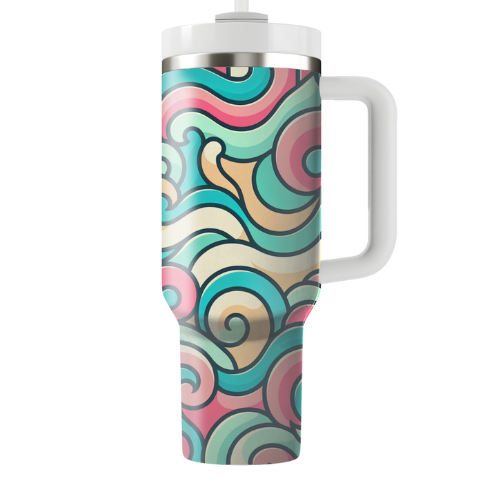 Dynamic Spiral Wave Custom Tumblers