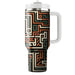 Abstract Aztec Maze  Travel Tumblers