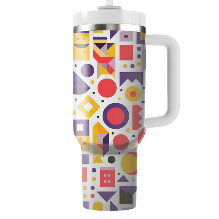 Funky Geometric Dots Custom Tumblers