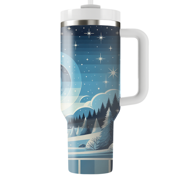 Winter Night Sky  Personalized Tumblers