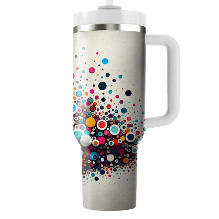 Funky Dot Burst  Personalized Tumblers