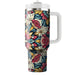 Floral Kaleidoscope Harmony  Decorative Tumblers