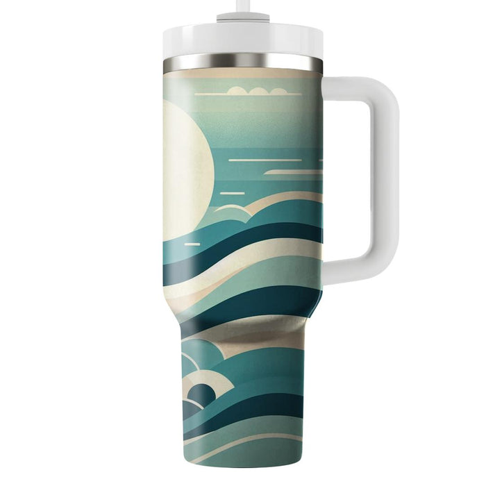 Tranquil Ocean Waves  Unique Tumblers