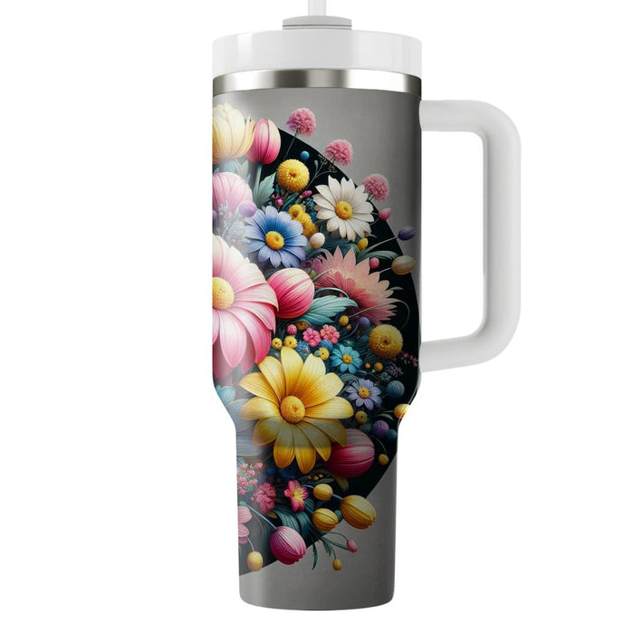 Retro Flower Fields  Unique Tumblers