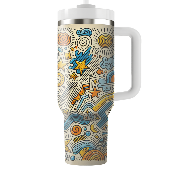 Abstract Doodle  Tumbler Cups