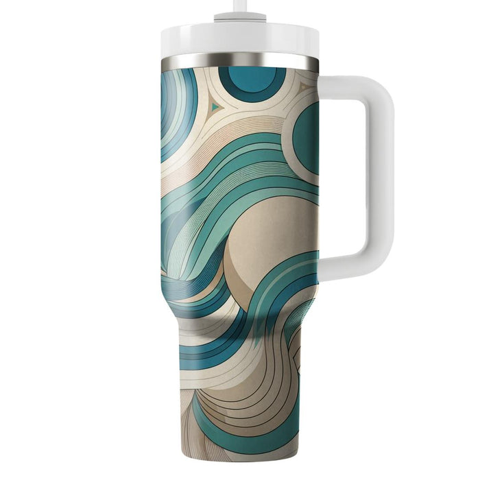 Waves And Circles Fusion  Tumblers For Gifts