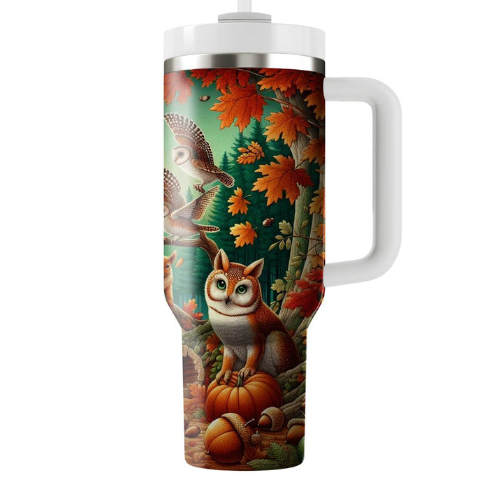 Autumn Woodland Creatures Tumblers With Lids