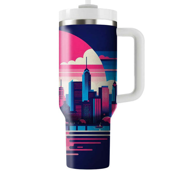 Vibrant Cityscape  Unique Tumblers