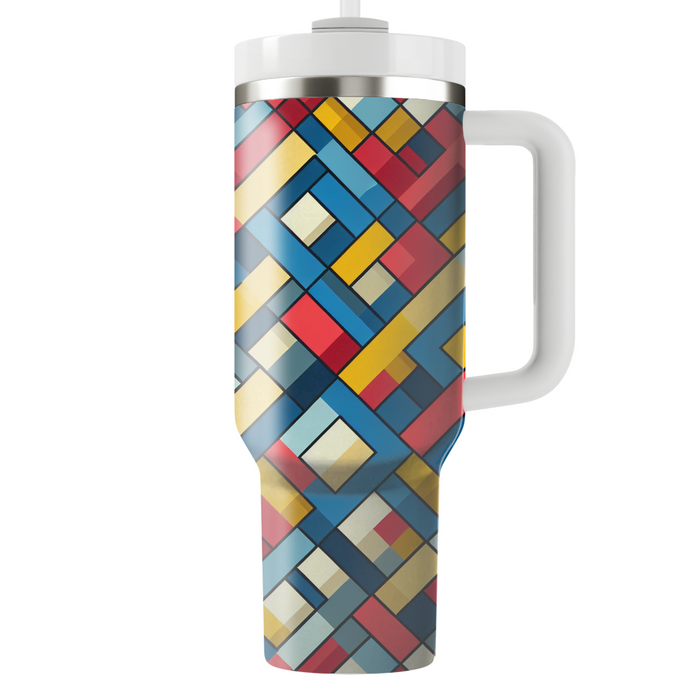 Vibrant Geometric Diamonds  Decorative Tumblers