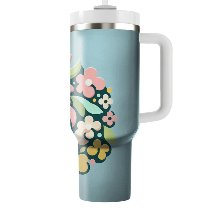 Whimsical Spiral Blossom  Custom Tumblers