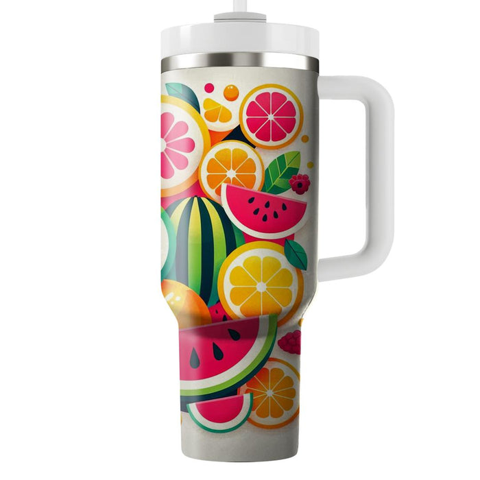 Bright Fruit Slice  Insulated Tumblers