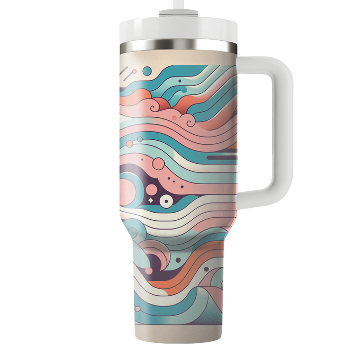 Vintage Vibe Waves  Custom Tumblers