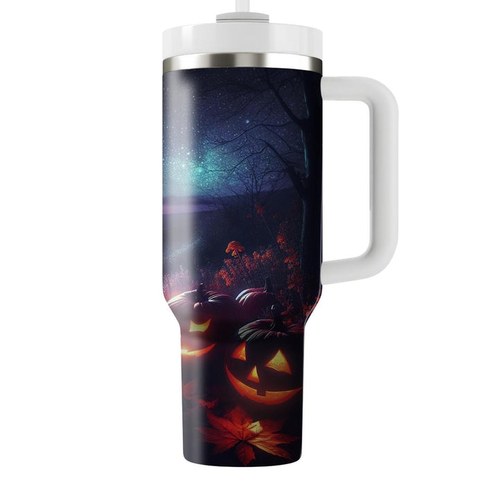 Glimmering Autumn - A Samhain Reflection  Decorative Tumblers