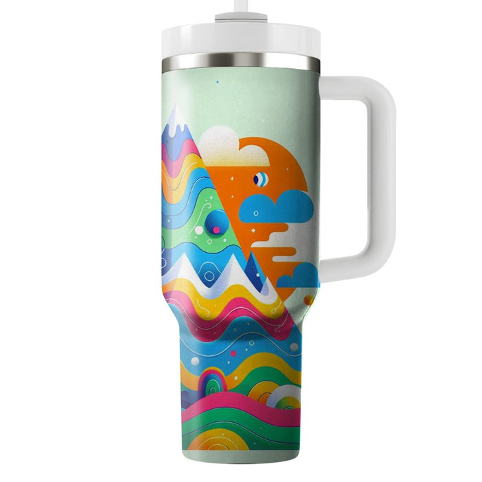 Whimsical Goat Adventure  Personalized Tumblers