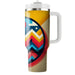 Bold Chevron Color Block  Custom Tumblers