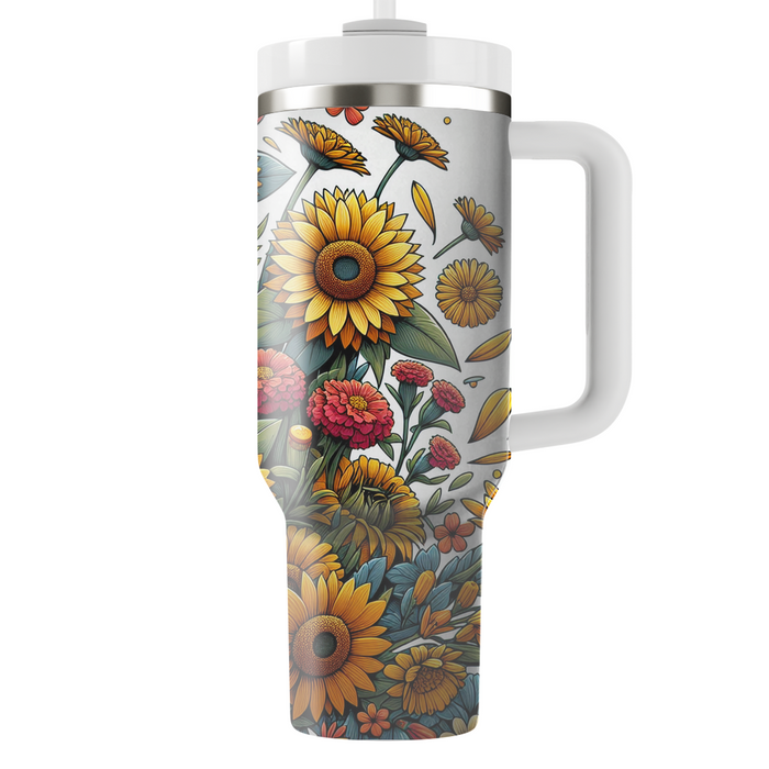 Vibrant Summer Blossom  Custom Tumblers