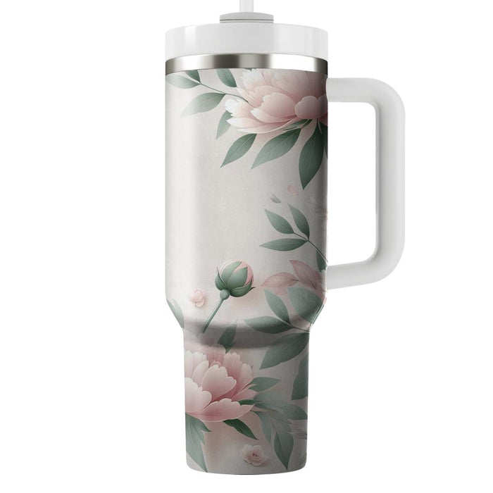 Blush Peony Garden  Unique Tumblers