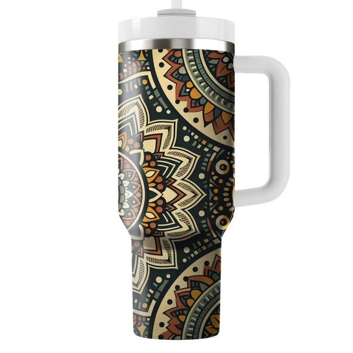 70s Inspired Bohemian  Travel Tumblers