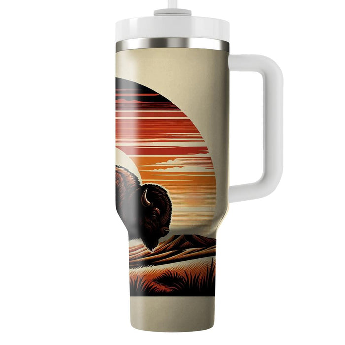 Wild Bison Plains  Tumblers With Lids