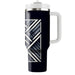 Sleek Geometric Grid  Decorative Tumblers