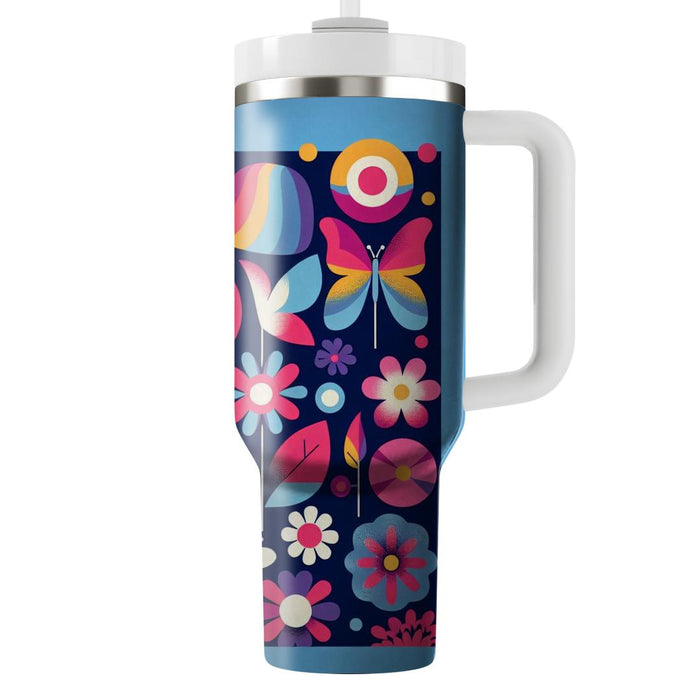 Vibrant Peace Sign  Tumblers With Lids