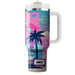 Vaporwave Oasis  Unique Tumblers