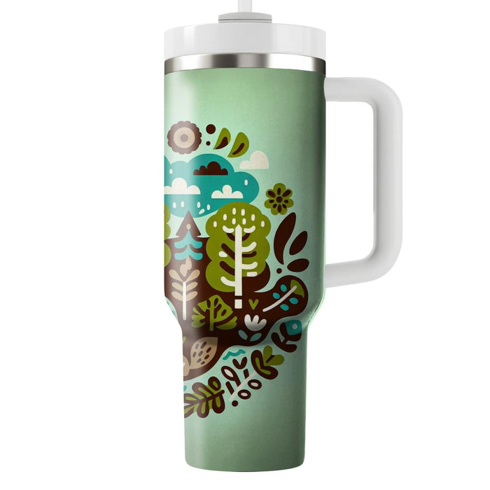 Whimsical Forest  Tumbler Cups