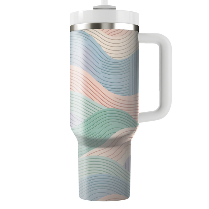 Wavy Stripe Pattern Tumbler Cups