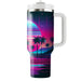 Vaporwave Sunset  Tumbler Cups