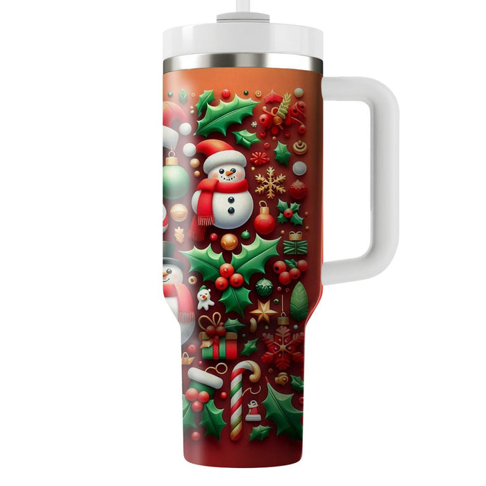 Winter Holiday Celebration  Decorative Tumblers