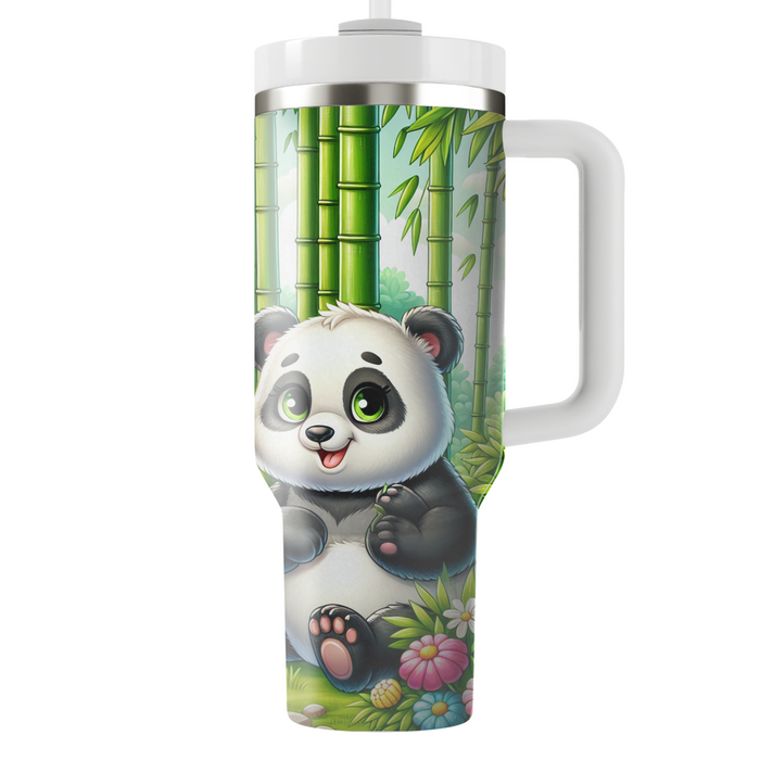 Serene Panda Family  Decorative Tumblers